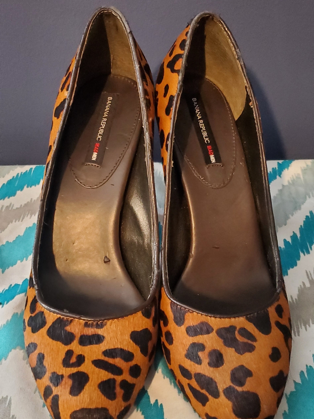 Banana Republic Leopard Print Pointed-Toe  - Brown/Black